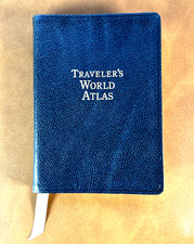 The Traveler’s Atlas - Geographic Handbook - Vintage 1996 -   Leather Covers EUC comprar usado  Enviando para Brazil
