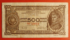Banconota jugoslavia 500 usato  Pistoia