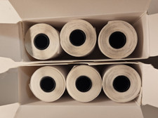 Conjunto de papel térmico Q12-RMS2, 50mm x 3,5m, 3 rolos, preto no branco - Lote de 2 (Ope comprar usado  Enviando para Brazil