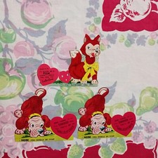 Vintage flocked valentine for sale  Ceylon