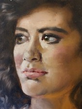 Vintage oil portrait for sale  PORTHMADOG