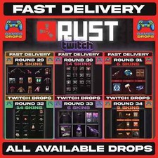 RUST Twitch Drops - TODAS AS SKINS DISPONÍVEIS - Rodadas 38 - 39 comprar usado  Enviando para Brazil