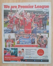 2016 middlesbrough promotion for sale  GUISBOROUGH