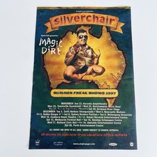 Pôster promocional Silverchair Freak Show Tour década de 1990 raro Triple J música rock anúncio impresso, usado comprar usado  Enviando para Brazil