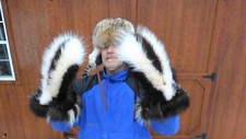 Skunk fur mittens for sale  West Falls