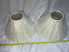 Pair pleated cream for sale  BURNTWOOD