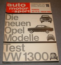 AMS 18/1965 Alpina BMW 1600 GT, VW Käfer 1300, Opel Kadett B, Rekord B comprar usado  Enviando para Brazil