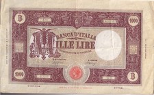 Italia banconota 1000 usato  Mola di Bari