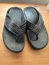 Fitflops black leather for sale  ROTHERHAM