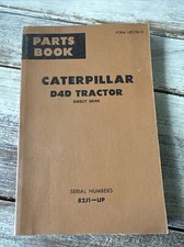 Usado, CAT Caterpillar D4D trator trator trator esteira peças manual catálogo livro 82J1-Up Shop comprar usado  Enviando para Brazil