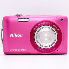 Câmera Digital Nikon COOLPIX S3300 Rosa Morango 6x Zoom 16.0MP 85-90% Nova comprar usado  Enviando para Brazil