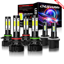 Kit combo de faróis de LED + lâmpadas de neblina para Nissan Titan 2004-2015 6x 6000k comprar usado  Enviando para Brazil