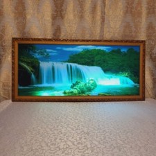 Caixa de luz vintage imagem grande natureza som movimento cachoeira espelho 40 polegadas, usado comprar usado  Enviando para Brazil