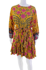 Vestido Rhode Resort Feminino Algodão Floral Manga Longa Amarelo Tamanho XS comprar usado  Enviando para Brazil