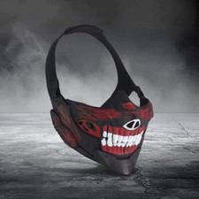 Máscara de combate meia face respirável caveira máscara samurai para tiro airsoft CS comprar usado  Enviando para Brazil