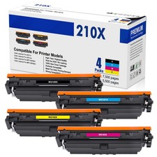 Pacote com 4 toners W2100X 210X (com chip) para HP LaserJet Color Pro MFP 4301fdn, usado comprar usado  Enviando para Brazil