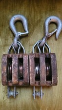 Wooden double pulley for sale  Westwego