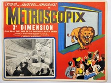 Usado, Cartão lobby filme tridimensional 3D METROSCOPIX 1953 comprar usado  Enviando para Brazil