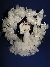 Novo Top de Bolo de Casamento Vintage Wilton MOONLIT SNOW, Terno Preto # 114-201 comprar usado  Enviando para Brazil