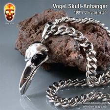 Vogelkopf skull anhänger gebraucht kaufen  München