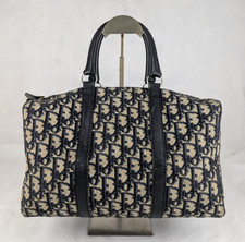 Usado, Bolsa Christian DIOR Trotter Boston preta/bege feita na França comprar usado  Enviando para Brazil