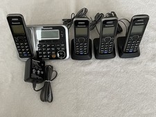 Telefone fixo Panasonic com estação base e 3 extensões sem fio, usado comprar usado Telefone fixo Panasonic com estação base e 3 extensões sem fio, usado comprar usado  Enviando para Brazil