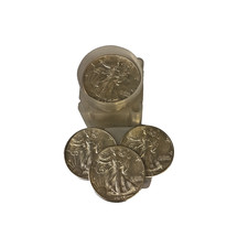 1940 PHILADELPHIA 50C WALKING LIBERTY 90% PRATA METADES ROLO ORIGINAL DE 20 comprar usado  Enviando para Brazil