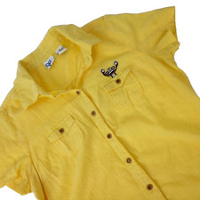 Macaco bordado inclinado vintage anos 90 🐒 top PAC skate solar rua retrô M Amarelo comprar usado  Enviando para Brazil