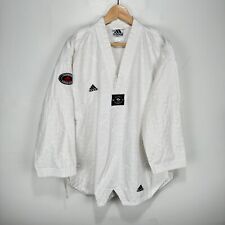 Adidas WTF Federación Mundial de Taekwondo Dobok Uniforme Gi Hombres Talla 4 Camisa Blanca, usado segunda mano  Embacar hacia Argentina