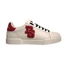 Tênis DOLCE & GABBANA couro branco logotipo DG cano baixo UE42/US9 620usd comprar usado  Enviando para Brazil