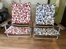 Usado, 2 Mochila Tommy Bahama Cadeira de Praia Lay Flat Dobrável Floral Leve Com Alça comprar usado  Enviando para Brazil