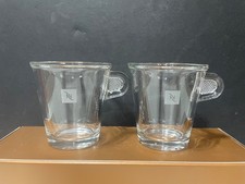 Duas (2) xícaras de café expresso de vidro transparente Nespresso com alças de aperto comprar usado  Enviando para Brazil