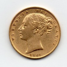 1866 gold sovereign for sale  LONDON