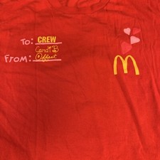 Camiseta McDonald’s Cardi B Offset 2023 Funcionário Vermelha Tamanho Pequeno Manga Curta comprar usado  Enviando para Brazil