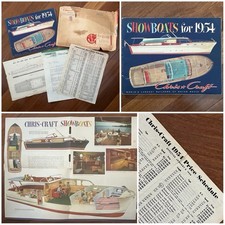 Vintage Chris Craft SHOWBOATS para 1954 Motor Boat Yacht Catálogo e Lista de Preços comprar usado  Enviando para Brazil
