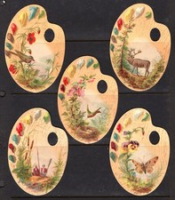 Cartões comerciais publicitários vitorianos com paleta cortada cenas externas comprar usado Cartões comerciais publicitários vitorianos com paleta cortada cenas externas comprar usado  Enviando para Brazil