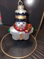 Snowman glass ornament for sale  Salina