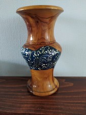 Wooden vase approx for sale  GRIMSBY