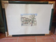 Litografia colorata mano usato  Baschi