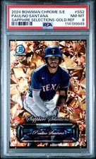 Usado, Refrator de golfe 2024 Bowman safira cromada Paulino Santana Selections #/50 comprar usado  Enviando para Brazil