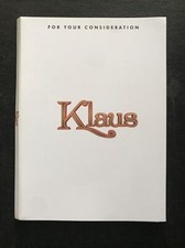 KLAUS Netflix FYC  2019 Jason Schwartzman animation BLU-RAY RARE!!!, usado comprar usado  Enviando para Brazil