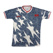 Camiseta de futebol retrô EUA 1994 Copa do Mundo réplica Adidas | Tamanho grande comprar usado  Enviando para Brazil