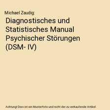 Diagnostisches statistisches h gebraucht kaufen  Trebbin