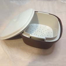 Vintage tupperware brown for sale  CHESTERFIELD