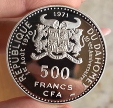 Benin 500 franchi usato  Roma