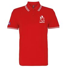 Camisa polo masculina com ponta Skin Head Spirit Of 69 com logotipo bordado. Dois tons comprar usado  Enviando para Brazil