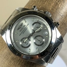 Relógio Invicta Speedway masculino 14381 cronógrafo vestido tom prata quarto 37mm 7 1/4" comprar usado Relógio Invicta Speedway masculino 14381 cronógrafo vestido tom prata quarto 37mm 7 1/4" comprar usado  Enviando para Brazil