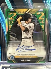 Bowman Draft Class of 2024 refrator verde #40/99 Konnor Griffin #C24-KG automático comprar usado  Enviando para Brazil