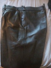 Leather trousers dark for sale  BRIGHTON
