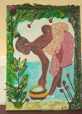 Peinture huile femme d'occasion  Anglet